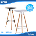 Round bar table with PP top